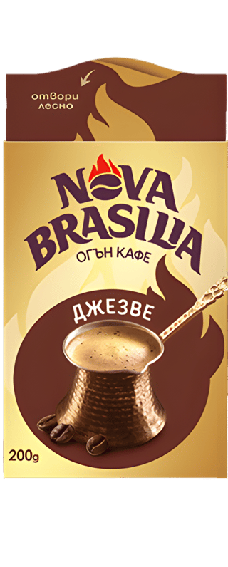 P nova brasilia ground coffee jezve package