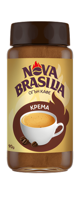 P nova brasilia instant coffee crema package